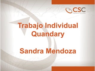 Trabajo Individual
Quandary
Sandra Mendoza
 