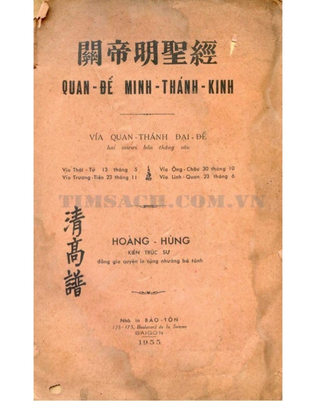 Quan De Minh Thanh Kinh