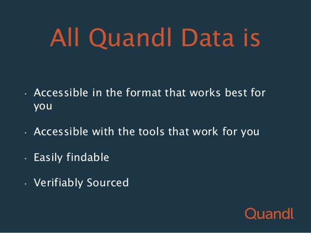 Quandl forex