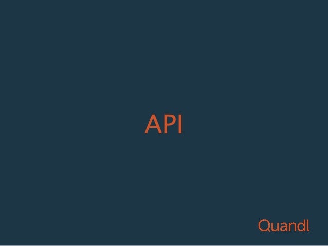 Leveraging Quandl - 