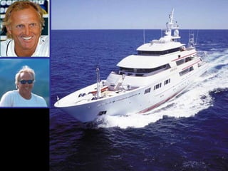 The Shark, recently took delivery of his new Toy named ‘Aussie Rules’, Which he helped design.  At 69.5 meters (228 feet) in length, it’s the worlds largest Aluminum and composite Private Yacht 