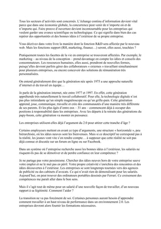 Quand Le Web 2.0 Transforme Votre Entreprise