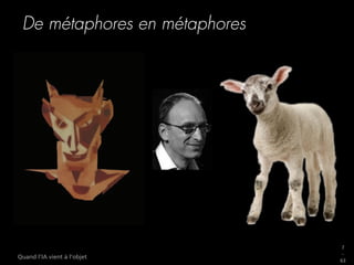 7
_
63
Quand l’IA vient à l’objet
De métaphores en métaphores
 