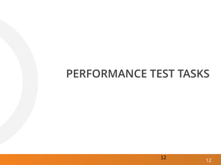 12
12
PERFORMANCE TEST TASKS
 