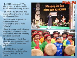 VietNam Culture - Quan Ho Bac Ninh | PPTX