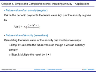 Quant04. Simple and Compound Interest Including Annuity – Applications ...