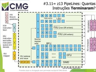 #3.11= z13 PipeLines: Quantas
Instruções Terminaram?
Proibida cópia ou divulgação sem permissão escrita do CMG Brasil. 19
 