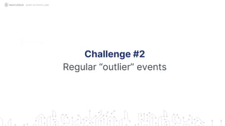 Challenge #2
Regular “outlier” events
QUANT IN CRYPTO LAND
 