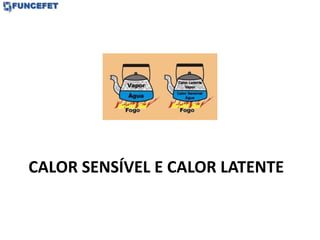 CALOR SENSÍVEL E CALOR LATENTE
 