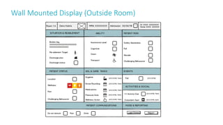 Wall Mounted Display (Outside Room)
47
 