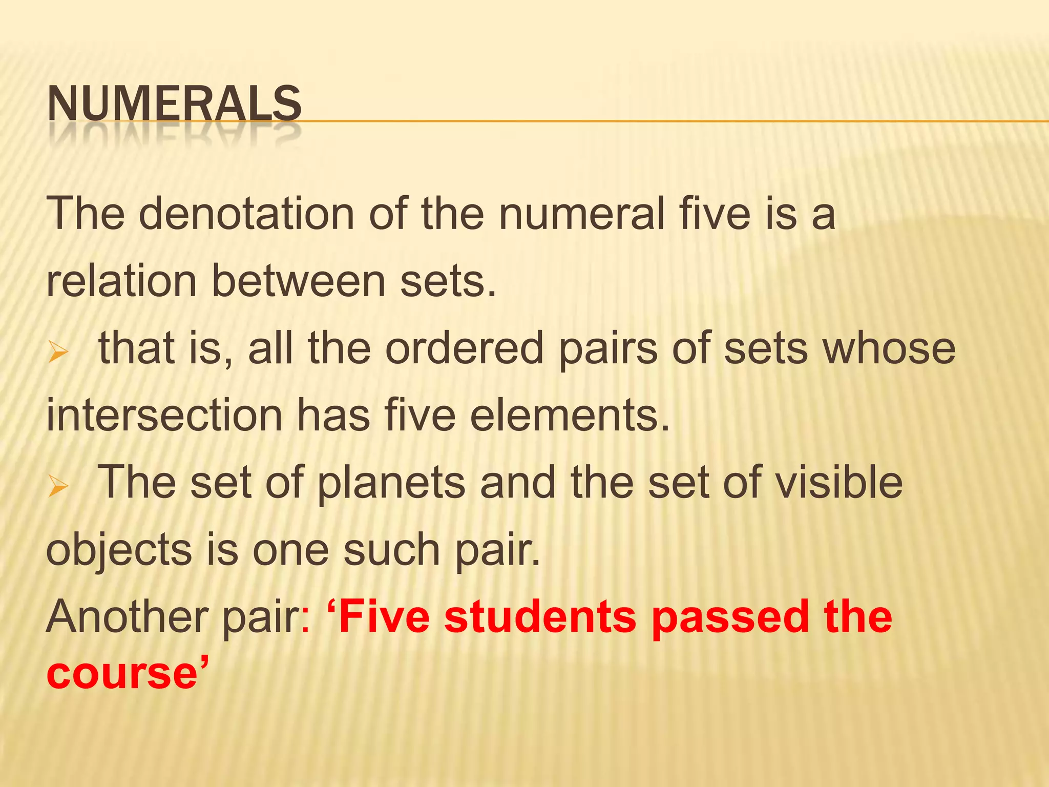 Not statements about the meaning of words but claims about the situation in the world.