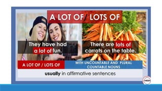 QUANTIFIERS FOR BASIC SUTUDENTS - ADULTS AND TEENS
