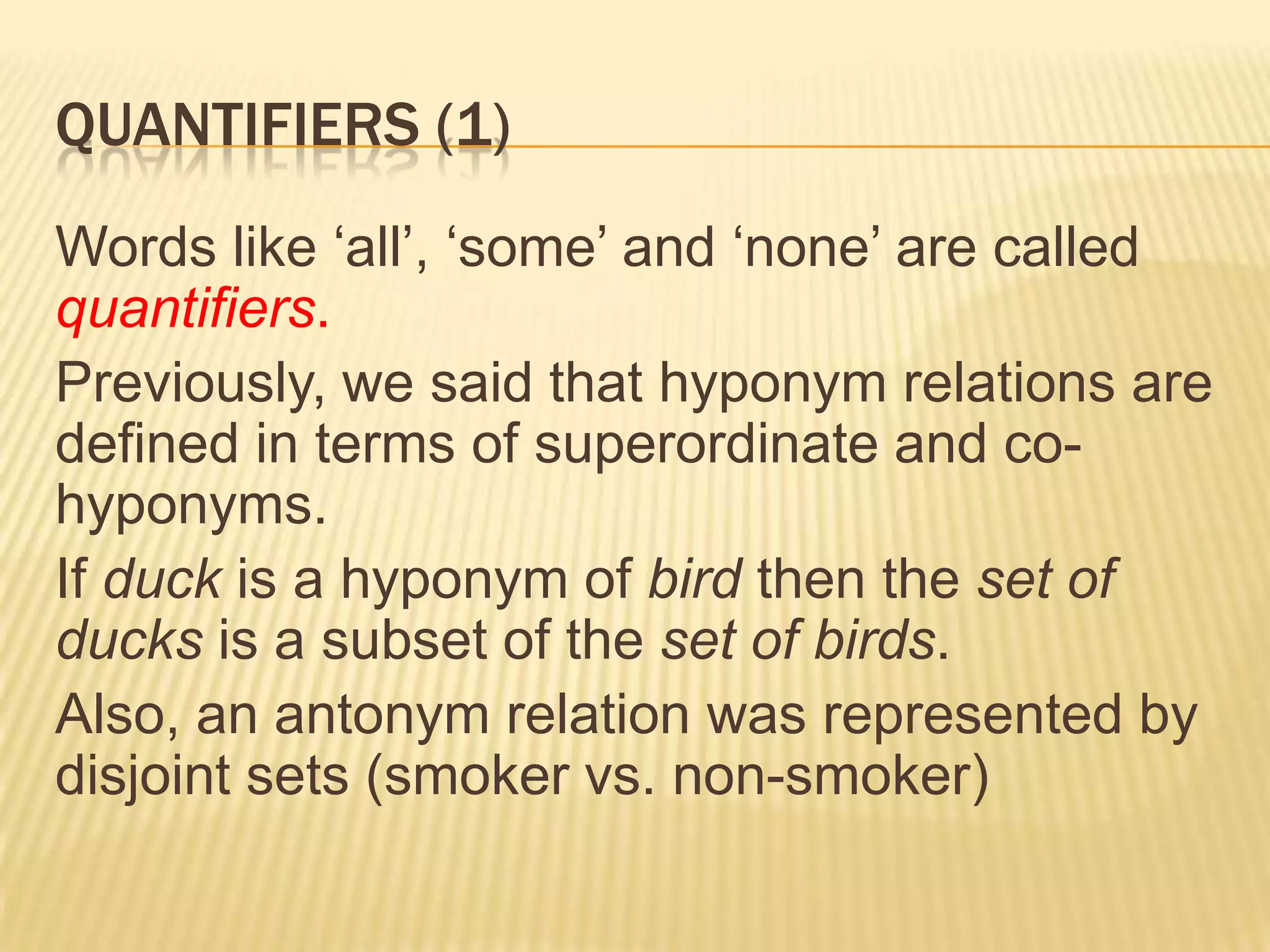 (2) Somebody loves Mary.