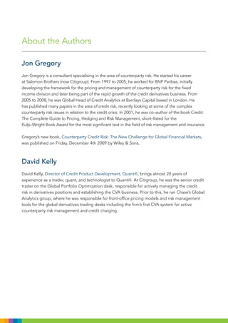 The evolution of counterparty credit risk | PDF