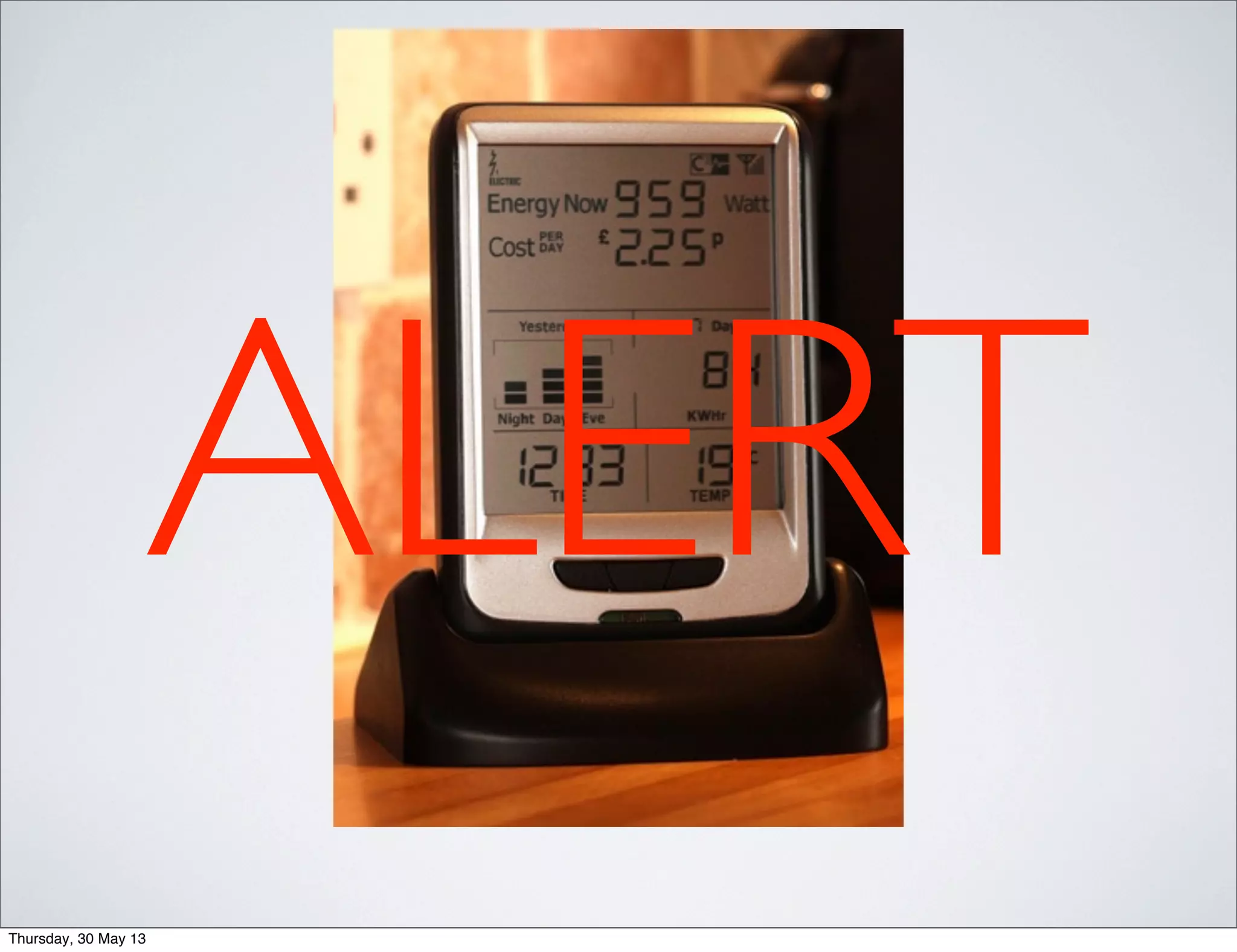 ALERT
Thursday, 30 May 13
 