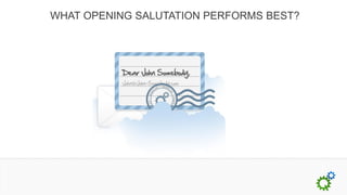 WHAT OPENING SALUTATION PERFORMS BEST?
 