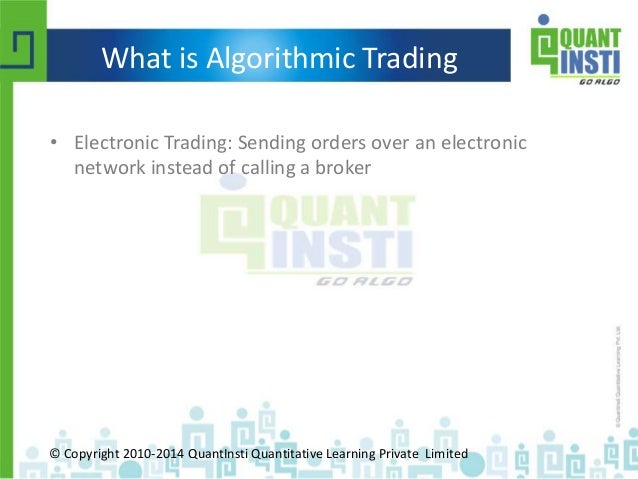 What is quantitative trading strategies