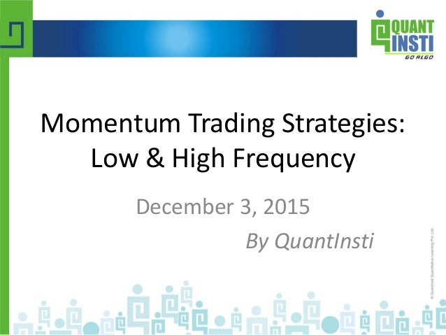 High frequency fx trading strategies