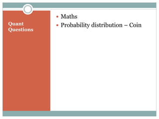 Random Quant Question Quant interview v2 | PDF