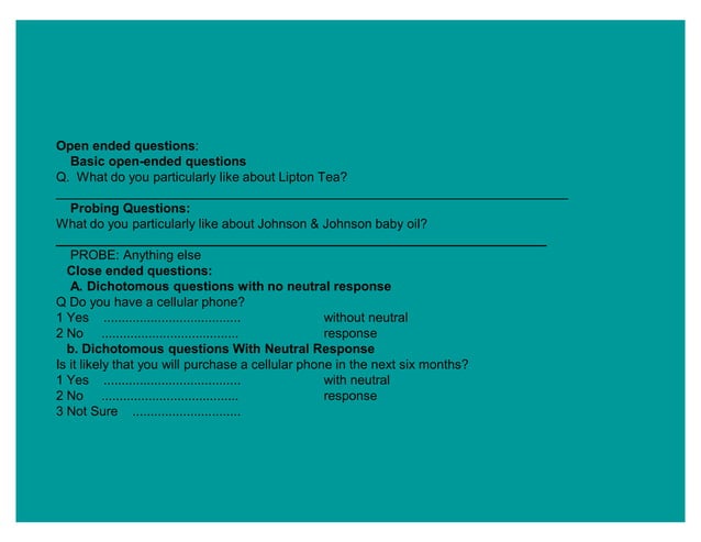 Quantitative Research Instruments | PDF | Standardized Testing ...
