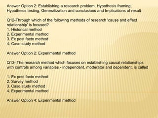 Quantitative Research Homework Help | PPTX