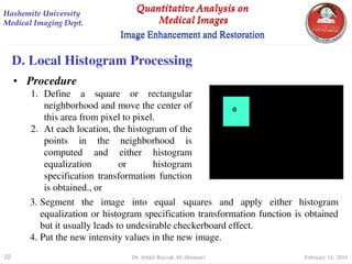 digital Image Processing Quantitative Analysis | PDF