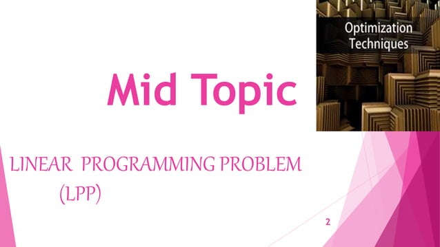 Quantitative analysis for business decision (QABD)- Linear programming ...