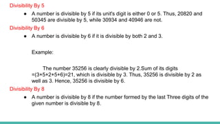 High Divisible Numbers Quantitative Aptitude- Number System | PPTX