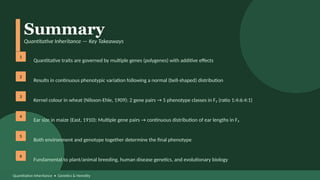 Understanding Quantitative Inheritance: Polygenic Traits and Classic ...