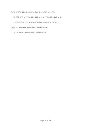 Page 14 of 19
(a)(i)
(ii)

(b)(i)
(ii)
 