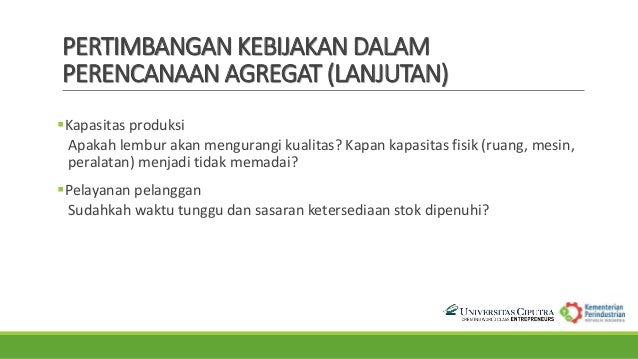 Quantitative Planning Sesi Ii