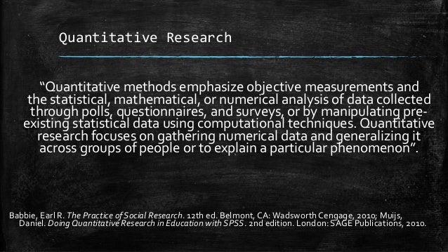 Quantitative Research