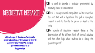 Quantitative research design | PDF