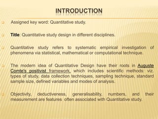 Quantitative study | PPTX