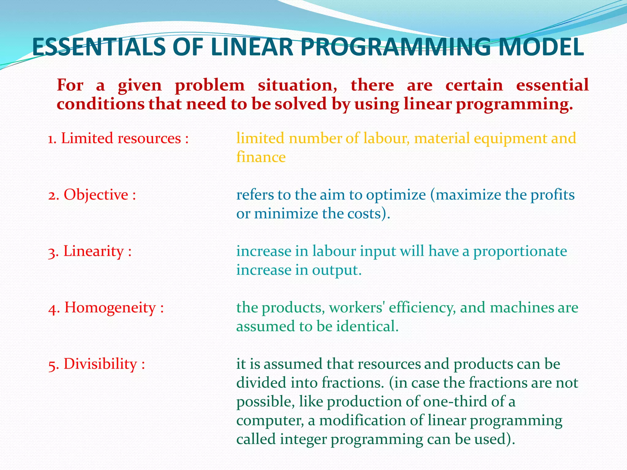 Linear Programming | PPTX | Computing | Technology & Computing