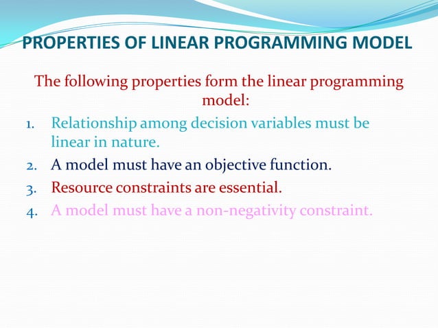 Linear Programming | PPTX | Computing | Technology & Computing