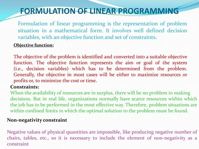 Linear Programming | PPTX | Computing | Technology & Computing