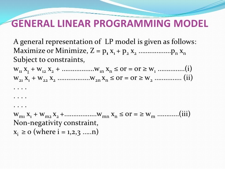 Linear Programming