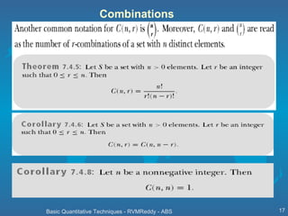 Quantitative techniques basics of mathematics permutations and ...