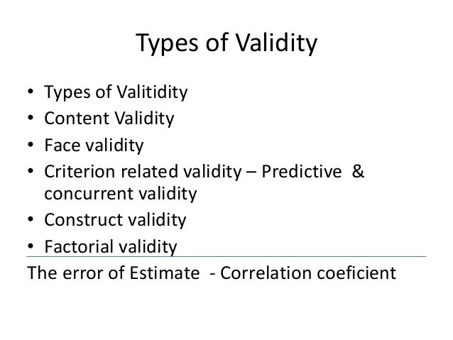 Criterion Validity Definition Types Of Validity Statistics How To Riset