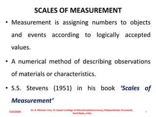 Quantitative data analysis, Standard Error, Effect Size, Scales of ...