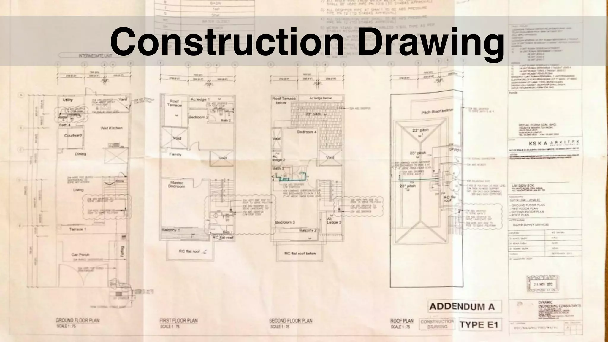 Construction Drawing
 