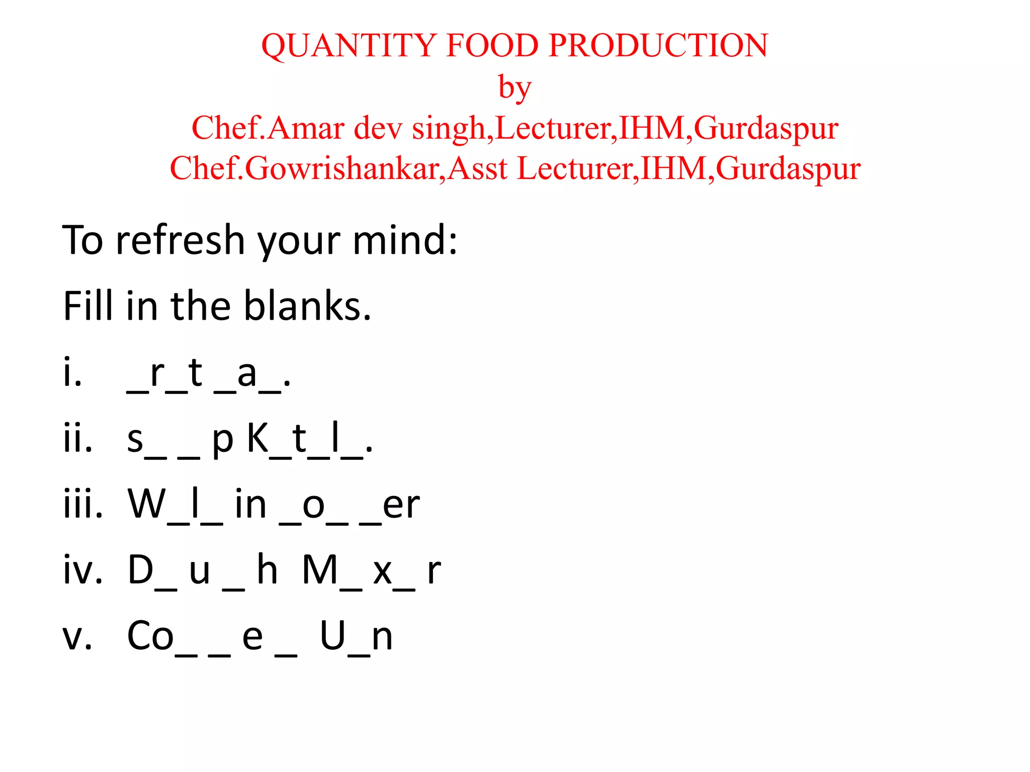 quantity food production.ppt