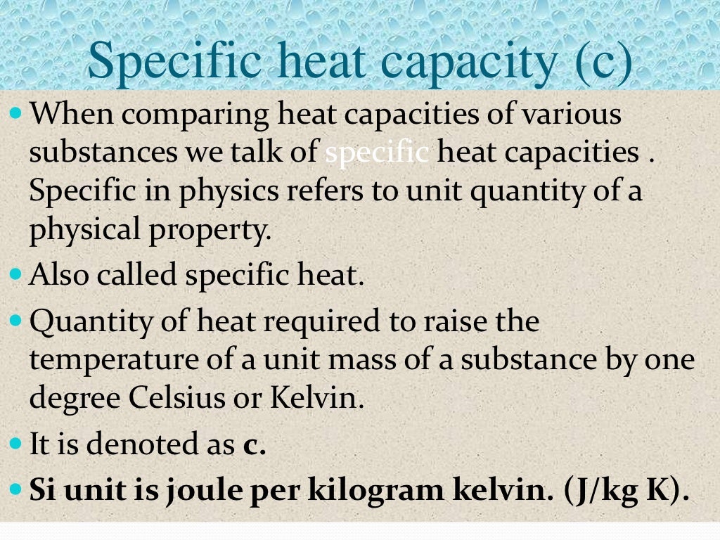 Quantity of heat