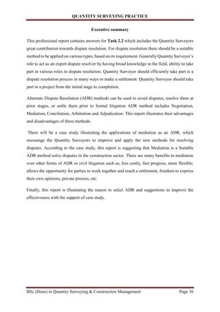 Quantity surveying practise | PDF