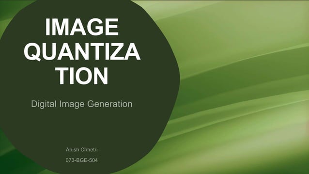Image Quantization | PPTX | Cameras and Camcorders | Consumer Electronics
