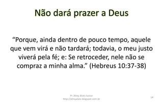 Quanto custa sair da presença de Deus? | PPTX