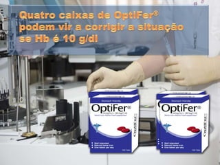 Quanto de OptiFer®  é necessário quando hemoglobina e baixa
