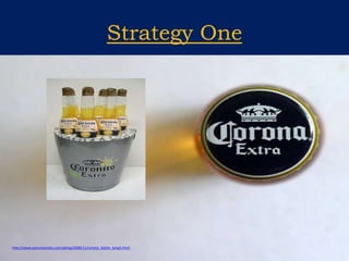 Strategy Onehttp://www.picturejockey.com/pblog/2008/11/corona_bottle_lying5.html
