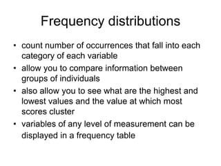 Frequency table